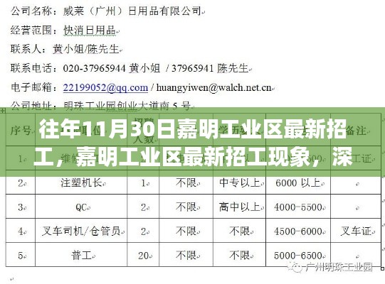 嘉明工業(yè)區(qū)最新招工現(xiàn)象深度解析與觀點(diǎn)闡述，招工趨勢(shì)、特點(diǎn)與影響探討