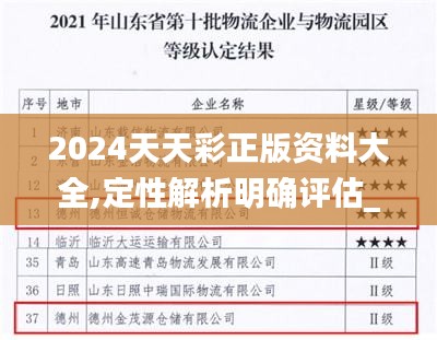 2024天天彩正版資料大全,定性解析明確評估_影像處理版IRE58.203
