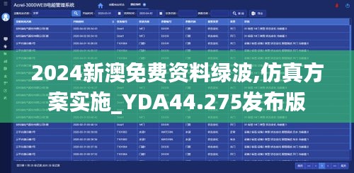 2024新澳免費(fèi)資料綠波,仿真方案實(shí)施_YDA44.275發(fā)布版