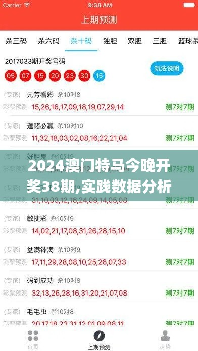2024澳門特馬今晚開獎38期,實踐數(shù)據(jù)分析評估_UJC5.756緊湊版