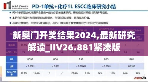 新奧門開獎(jiǎng)結(jié)果2024,最新研究解讀_IIV26.881緊湊版