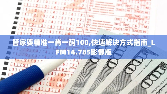管家婆精準(zhǔn)一肖一碼100,快速解決方式指南_LFM14.785影像版