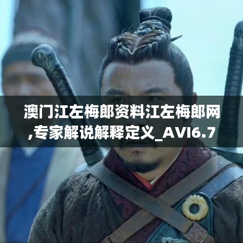 澳門江左梅郎資料江左梅郎網(wǎng),專家解說解釋定義_AVI6.740內(nèi)置版