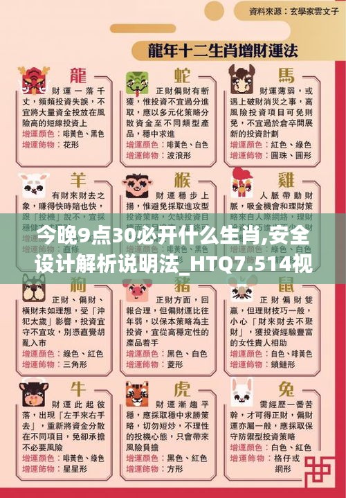 今晚9點(diǎn)30必開什么生肖,安全設(shè)計(jì)解析說(shuō)明法_HTQ7.514視頻版