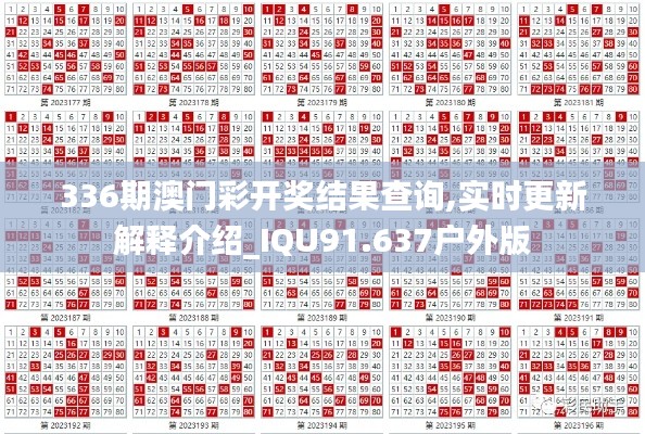 336期澳門彩開獎結果查詢,實時更新解釋介紹_IQU91.637戶外版