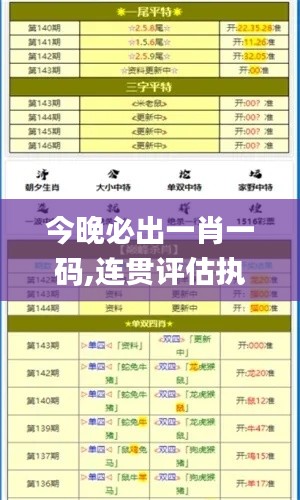 今晚必出一肖一碼,連貫評(píng)估執(zhí)行_UHD版30.403-8