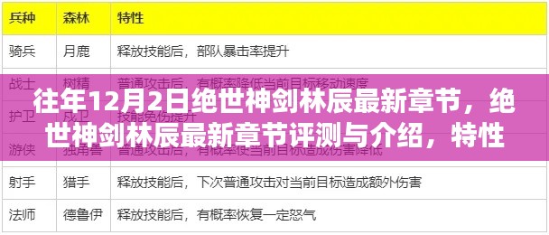 絕世神劍林辰最新章節(jié)解析，特性、體驗(yàn)、競(jìng)品對(duì)比與用戶群體深度分析