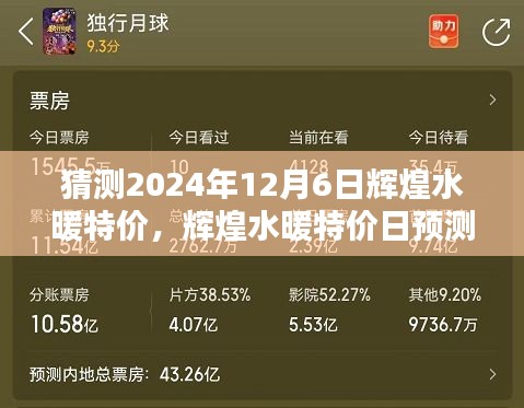 輝煌水暖特價日預(yù)測，2024年12月6日的機(jī)遇與挑戰(zhàn)