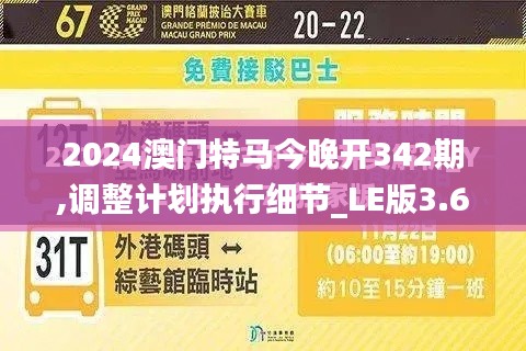 2024澳門特馬今晚開342期,調(diào)整計(jì)劃執(zhí)行細(xì)節(jié)_LE版3.678