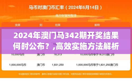 2024年澳門馬342期開獎結果何時公布？,高效實施方法解析_W5.765