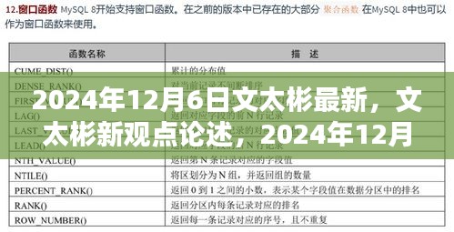 文太彬的新觀點論述，機遇與挑戰(zhàn)并存——2024年12月6日的洞察與展望