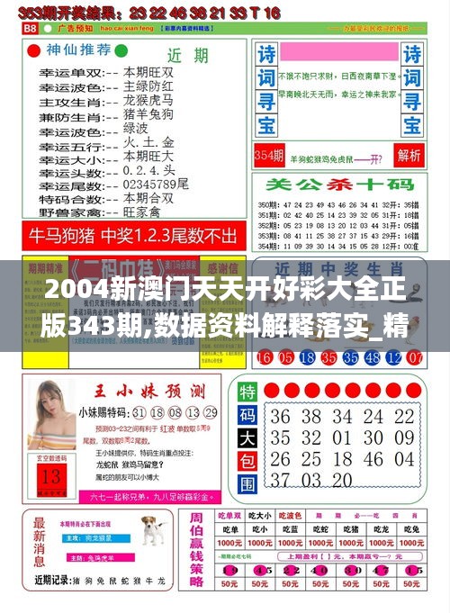 2004新澳門天天開好彩大全正版343期,數(shù)據(jù)資料解釋落實(shí)_精裝版2.772