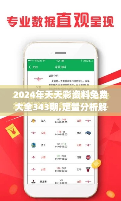 2024年天天彩資料免費大全343期,定量分析解釋定義_戰(zhàn)斗版7.161