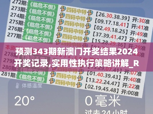 預(yù)測343期新澳門開獎(jiǎng)結(jié)果2024開獎(jiǎng)記錄,實(shí)用性執(zhí)行策略講解_RX版8.135