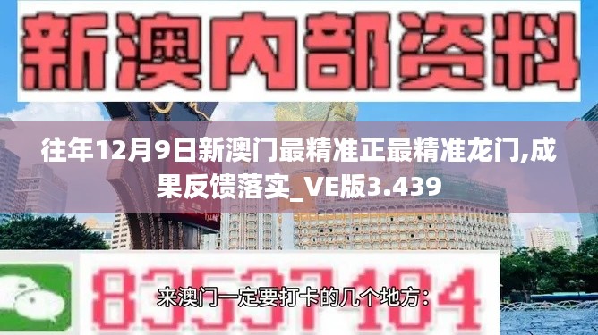 往年12月9日新澳門最精準(zhǔn)正最精準(zhǔn)龍門,成果反饋落實_VE版3.439