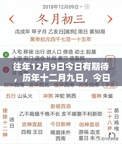 歷年十二月九日，探尋時間深度與未來期待的交織