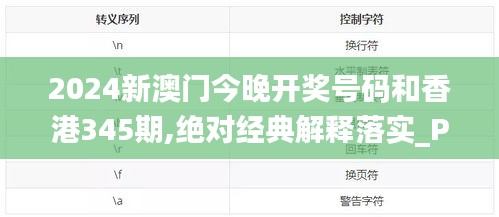 2024新澳門今晚開獎號碼和香港345期,絕對經典解釋落實_P版7.300
