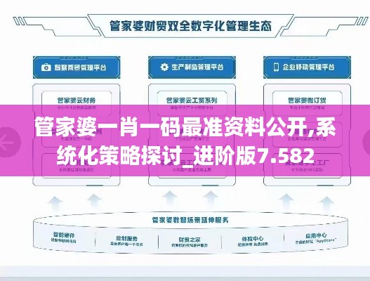 管家婆一肖一碼最準資料公開,系統(tǒng)化策略探討_進階版7.582