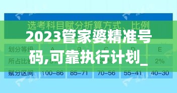 2023管家婆精準(zhǔn)號(hào)碼,可靠執(zhí)行計(jì)劃_試用版5.221