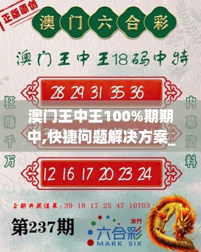 澳門王中王100%期期中,快捷問(wèn)題解決方案_3K1.457