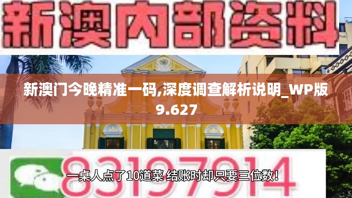 新澳門今晚精準一碼,深度調查解析說明_WP版9.627