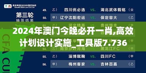 2024年澳門今晚必開一肖,高效計劃設(shè)計實施_工具版7.736