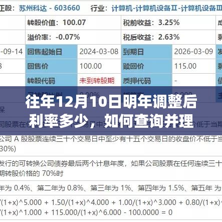 往年12月10日利率調(diào)整詳解，查詢與理解指南