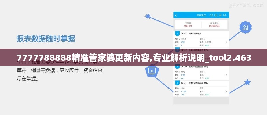 7777788888精準(zhǔn)管家婆更新內(nèi)容,專業(yè)解析說(shuō)明_tool2.463