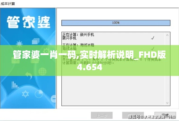 管家婆一肖一碼,實時解析說明_FHD版4.654