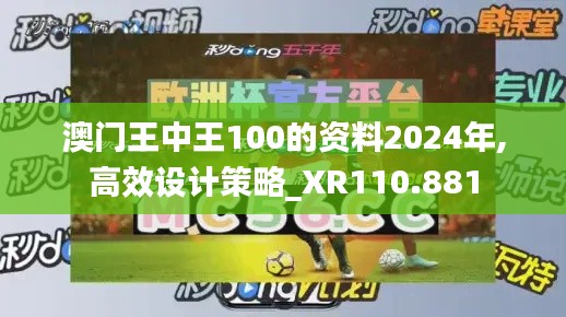澳門王中王100的資料2024年,高效設(shè)計(jì)策略_XR110.881
