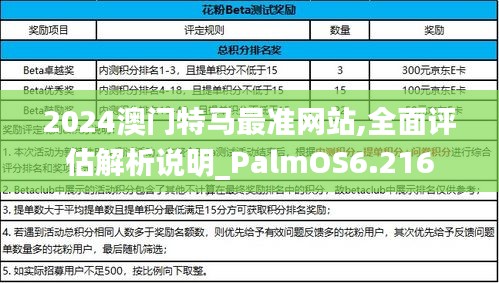 2024澳門特馬最準(zhǔn)網(wǎng)站,全面評(píng)估解析說明_PalmOS6.216