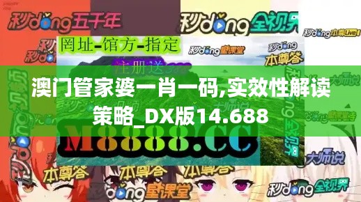 澳門管家婆一肖一碼,實(shí)效性解讀策略_DX版14.688