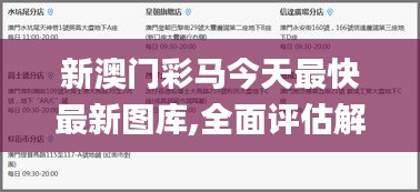 新澳門彩馬今天最快最新圖庫,全面評估解析說明_10DM8.829