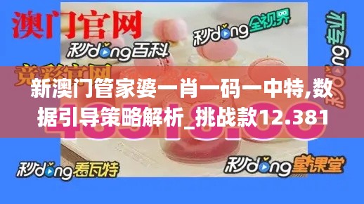 新澳門管家婆一肖一碼一中特,數(shù)據(jù)引導(dǎo)策略解析_挑戰(zhàn)款12.381