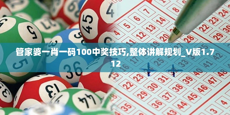 管家婆一肖一碼100中獎(jiǎng)技巧,整體講解規(guī)劃_V版1.712