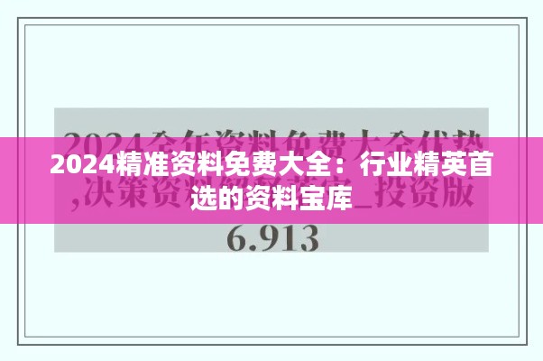 2024精準(zhǔn)資料免費(fèi)大全：行業(yè)精英首選的資料寶庫