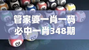 管家婆一肖一碼必中一肖348期：解碼幸運之謎