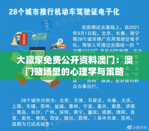 大贏家免費(fèi)公開資料澳門：澳門賭場(chǎng)里的心理學(xué)與策略