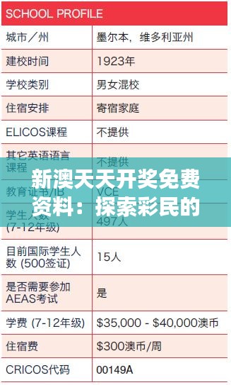 新澳天天開獎免費資料：探索彩民的夢想加速器
