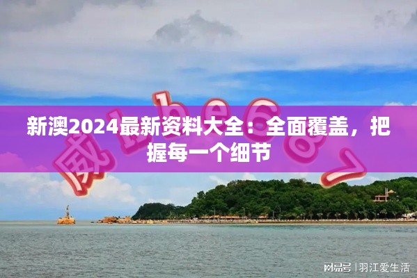 新澳2024最新資料大全：全面覆蓋，把握每一個細(xì)節(jié)