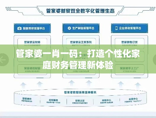 管家婆一肖一碼：打造個(gè)性化家庭財(cái)務(wù)管理新體驗(yàn)