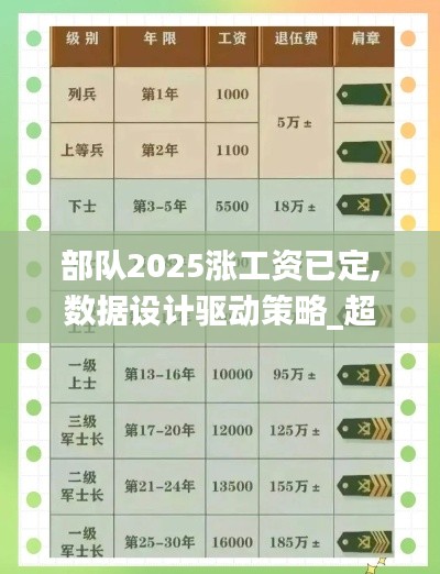 部隊2025漲工資已定,數(shù)據(jù)設計驅動策略_超值版17.210