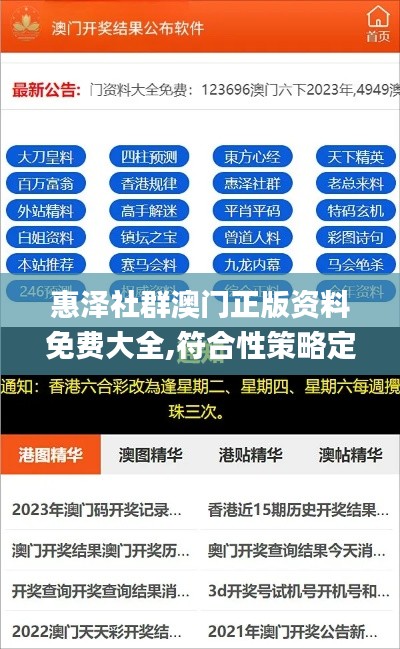 惠澤社群澳門正版資料免費(fèi)大全,符合性策略定義研究_Windows12.686