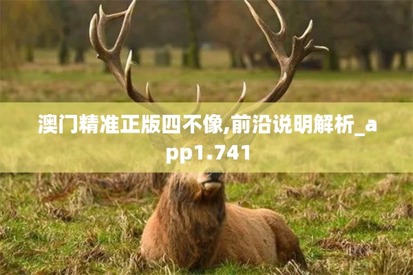 澳門精準(zhǔn)正版四不像,前沿說(shuō)明解析_app1.741