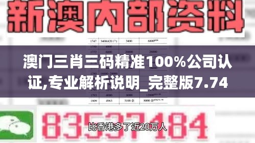澳門(mén)三肖三碼精準(zhǔn)100%公司認(rèn)證,專(zhuān)業(yè)解析說(shuō)明_完整版7.742