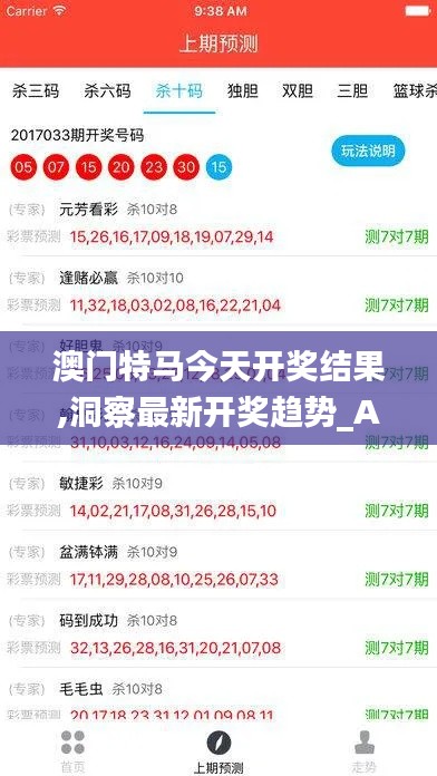 澳門特馬今天開獎(jiǎng)結(jié)果,洞察最新開獎(jiǎng)趨勢(shì)_Advance12.889