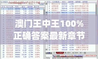 澳門王中王100%正確答案最新章節(jié),全面解讀說明_T8.283
