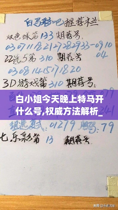 白小姐今天晚上特馬開什么號,權(quán)威方法解析_影像版2.337