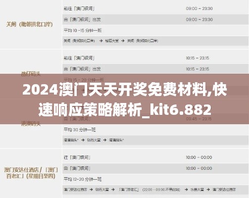 2024澳門天天開獎(jiǎng)免費(fèi)材料,快速響應(yīng)策略解析_kit6.882