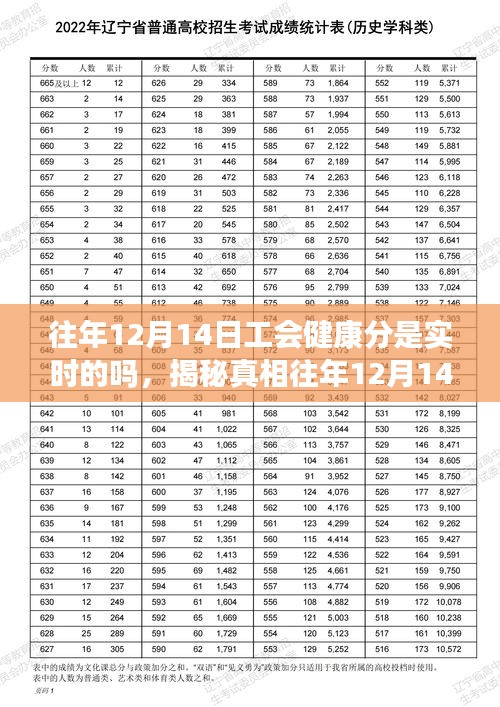 揭秘真相，往年12月14日工會(huì)健康分實(shí)時(shí)更新情況解析